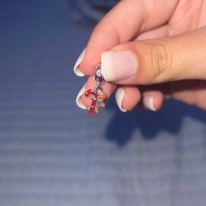 Gingerbread man dangle pandora charm